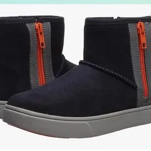 UGG Shoes Ugg Kids Adler Sneaker Boots True Navy With Orange